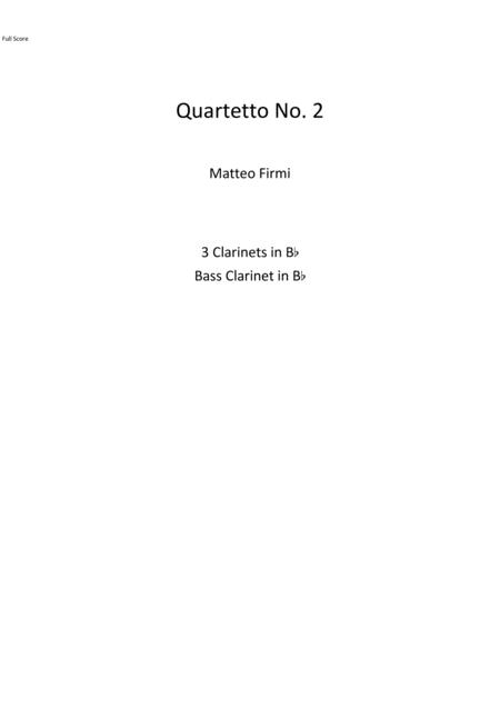 Quartetto No 2 Sheet Music