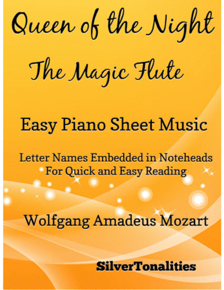 Free Sheet Music Queen Of The Night Magic Flute Easy Piano Sheet Music