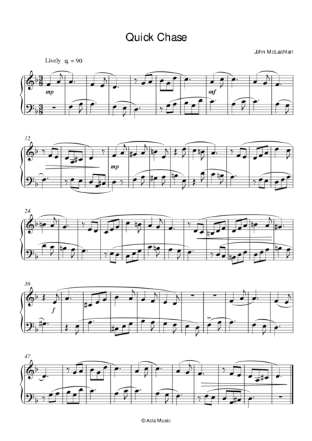 Quick Chase Sheet Music