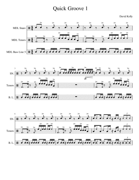 Quick Groove 1 Sheet Music