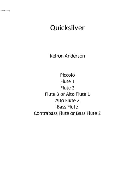 Free Sheet Music Quicksilver