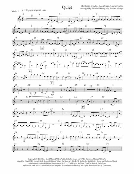 Free Sheet Music Quiet String Quartet Trio