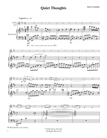 Quiet Thoughts Sheet Music