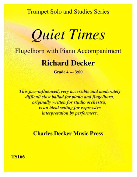 Free Sheet Music Quiet Times For Flugelhorn With Piano Accompaniment