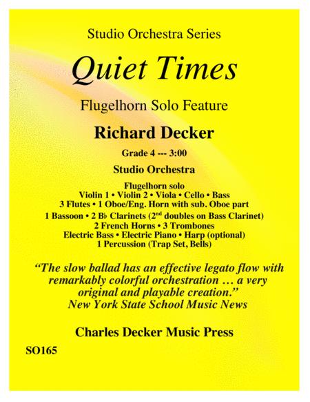 Quiet Times Solo Flugelhorn Feature For Studio Orchestra Sheet Music