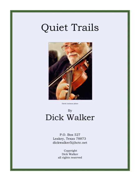 Free Sheet Music Quiet Trails