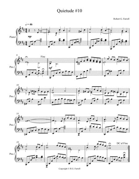 Quietude 10 Sheet Music