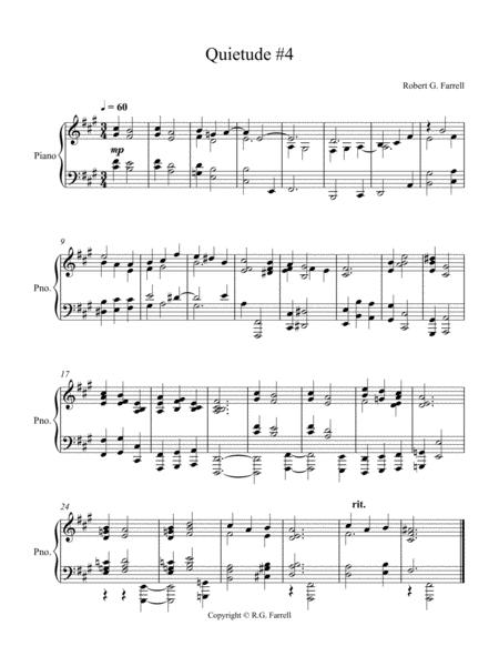 Quietude 4 Sheet Music