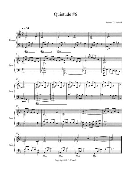 Quietude 6 Sheet Music