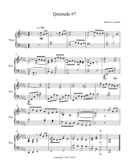 Quietude 7 Sheet Music