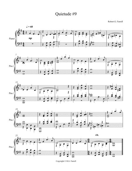 Quietude 9 Sheet Music