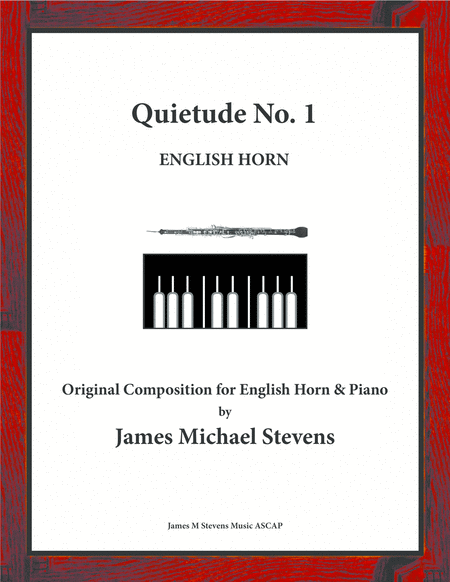 Quietude No 1 English Horn Piano Sheet Music