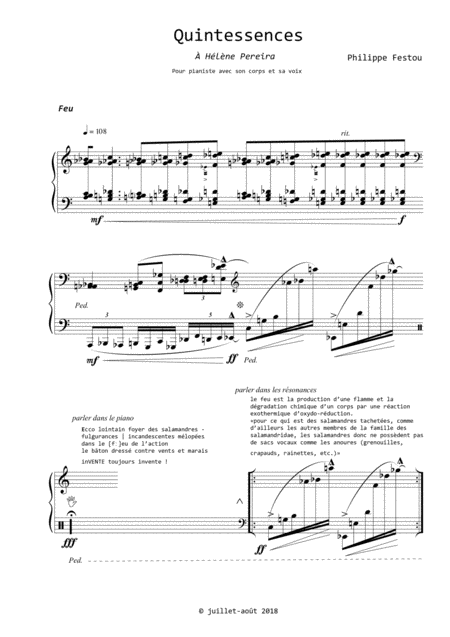 Quintessences Sheet Music