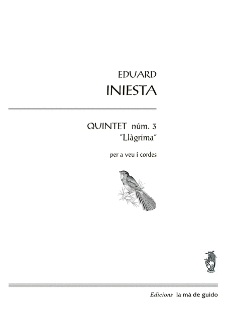 Quintet Nm 3 Llgrima Sheet Music