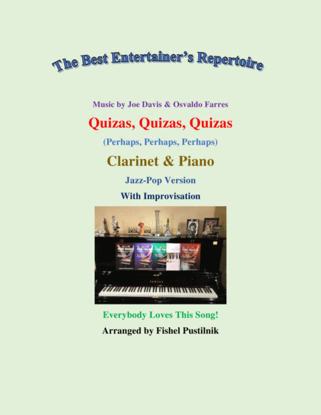 Free Sheet Music Quizs Quizs Quizs Perhaps Perhaps Perhaps For Clarinet And Piano With Improvisation