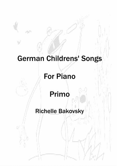 R Bakovsky German Childrens Songs For Piano Primo Sheet Music