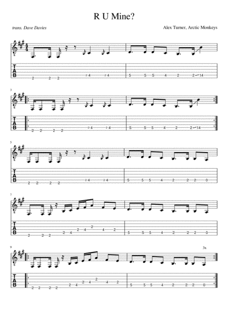 R U Mine Sheet Music