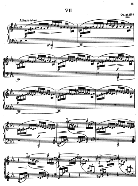 Rachmaninoff Prelude In C Minor Op 23 No 7 Sheet Music