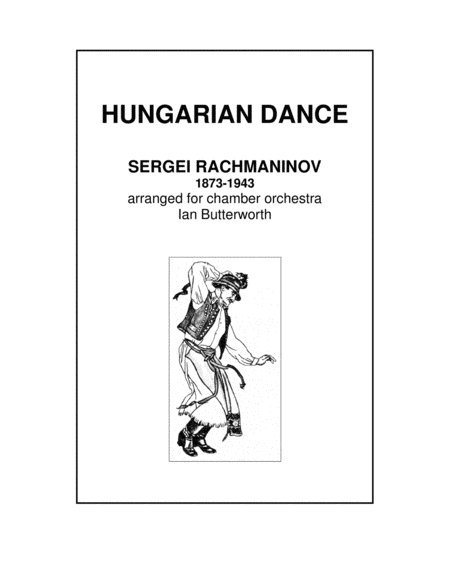 Free Sheet Music Rachmaninov Hungarian Dance Op 6 No 2 For Chamber Orchestra