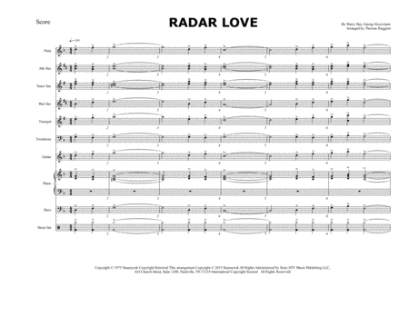 Radar Love Sheet Music