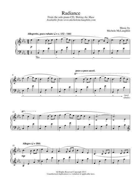 Radiance Sheet Music