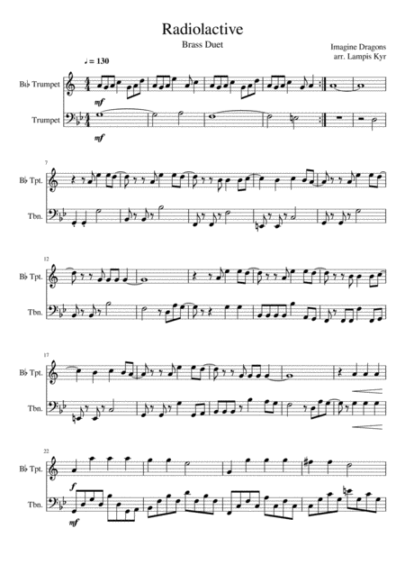 Radioactive Sheet Music