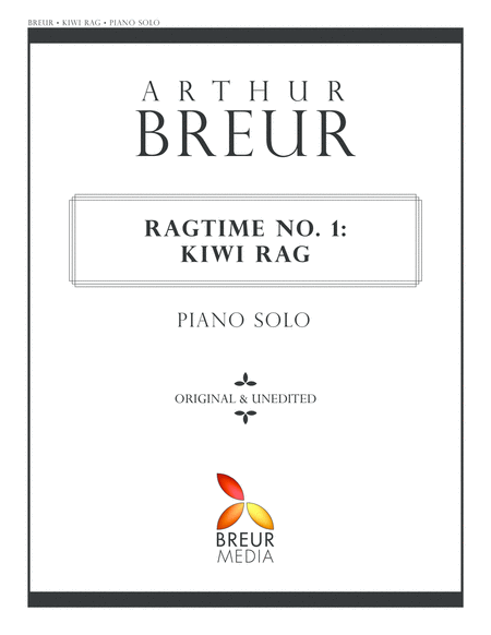 Free Sheet Music Ragtime No 1 Kiwi Rag Piano Solo