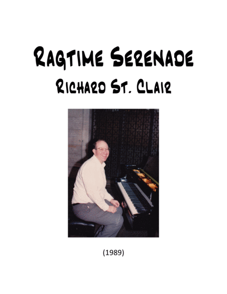 Ragtime Serenade For Solo Piano Sheet Music