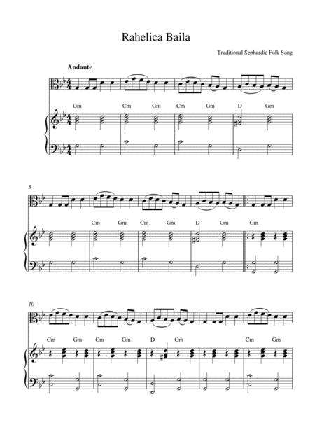 Rahelica Baila Sheet Music