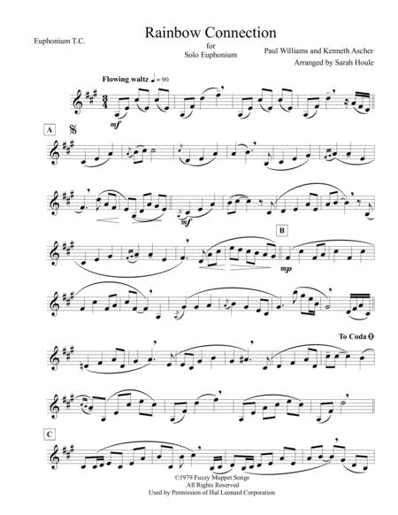 Rainbow Connection For Unaccompanied Solo Euphonium Sheet Music