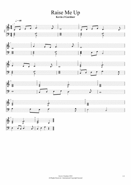 Raise Me Up Sheet Music