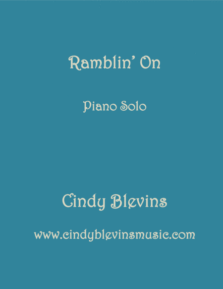 Ramblin On An Original Piano Solo From My Piano Book Windmills Sheet Music