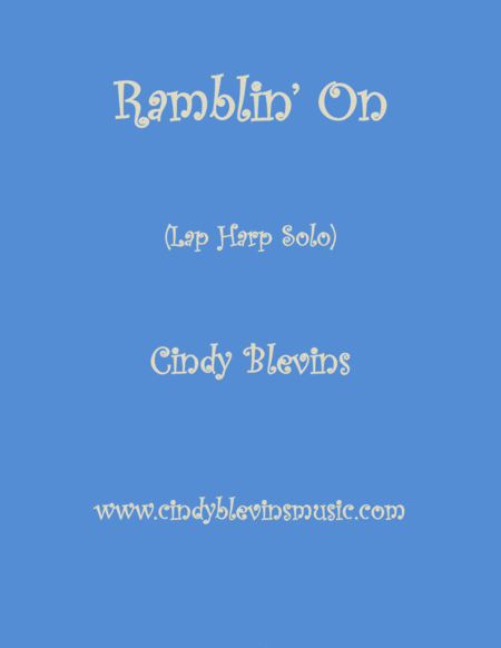 Free Sheet Music Ramblin On An Original Solo For Lap Harp From My Harp Book Imponderable