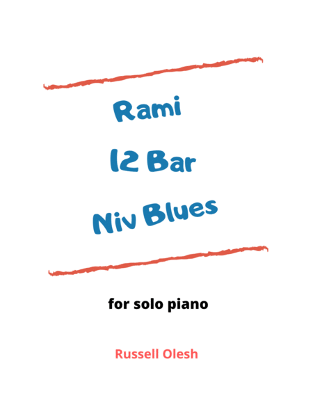 Rami 12 Bar Niv Blues Sheet Music