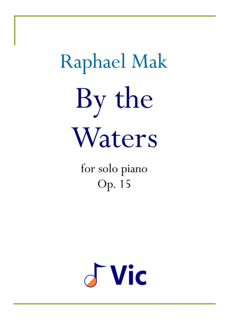 Raphael Mak By The Waters Op 15 Sheet Music