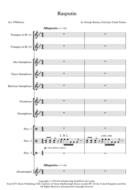 Rasputin Sheet Music