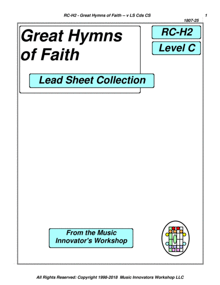 Rc H2 Great Hymns Of Faith Key Map Tablature Sheet Music