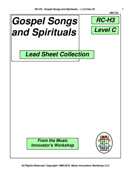 Free Sheet Music Rc H3 Gospel Songs And Spirituals Key Map Tablature