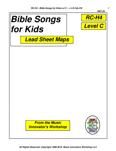 Free Sheet Music Rc H4 Bible Songs For Kids Key Map Tablature