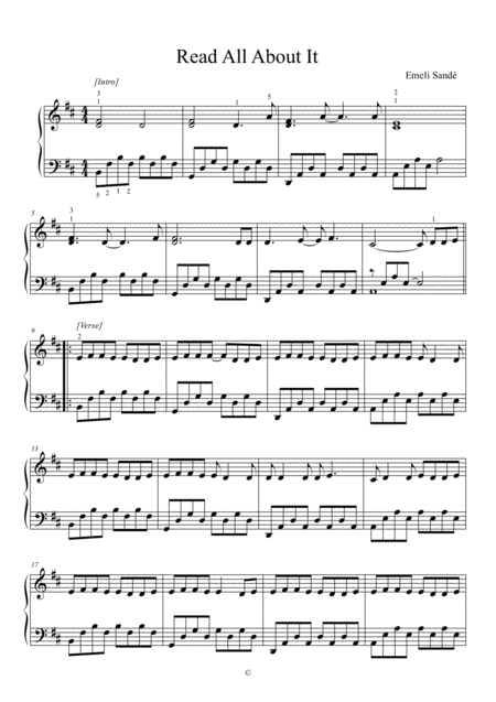 Read All About It Part Iii Sheet Music