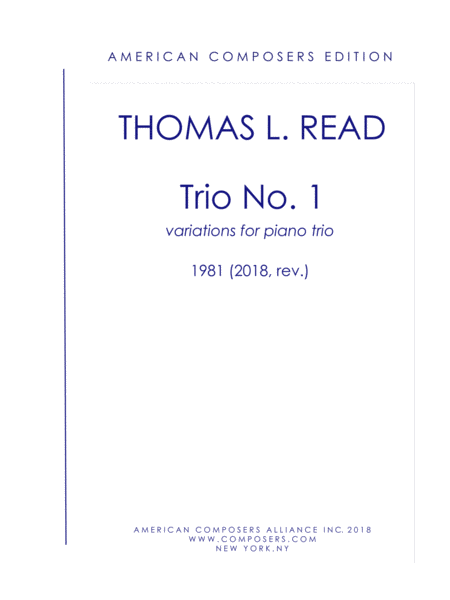 Free Sheet Music Read Piano Trio No 1