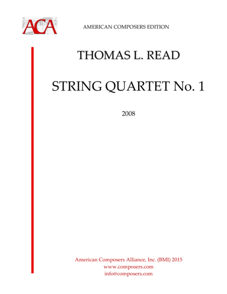 Read String Quartet No 1 Sheet Music