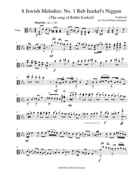 Reb Itzekels Niggun The Song Of Rabbi Ezekiel For Viola Solo Sheet Music