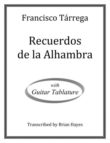 Recuerdos De La Alhambra With Tablature Sheet Music