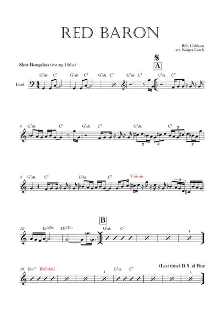 Red Baron Lead Sheet C Sheet Music