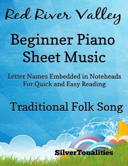 Free Sheet Music Red River Valley Beginner Piano Sheet Music