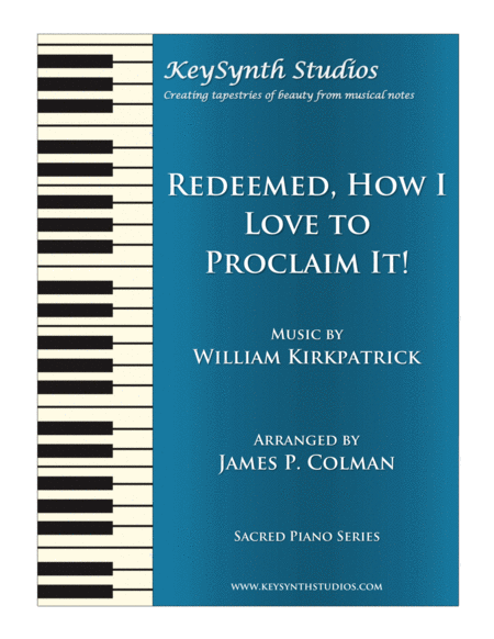 Redeemed How I Love To Proclaim It Sheet Music