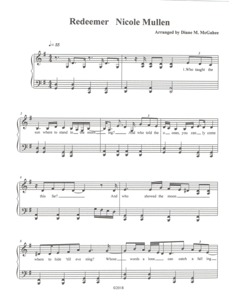 Redeemer Sheet Music