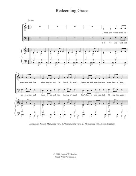 Redeeming Grace Sheet Music