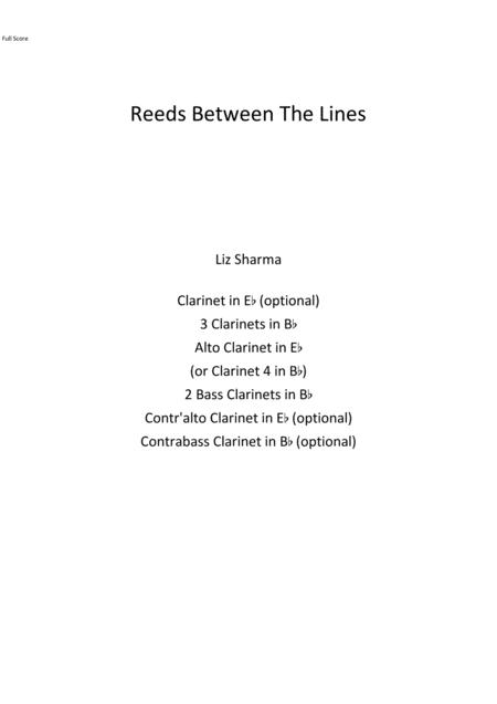 Reeds Between The Lines Sheet Music